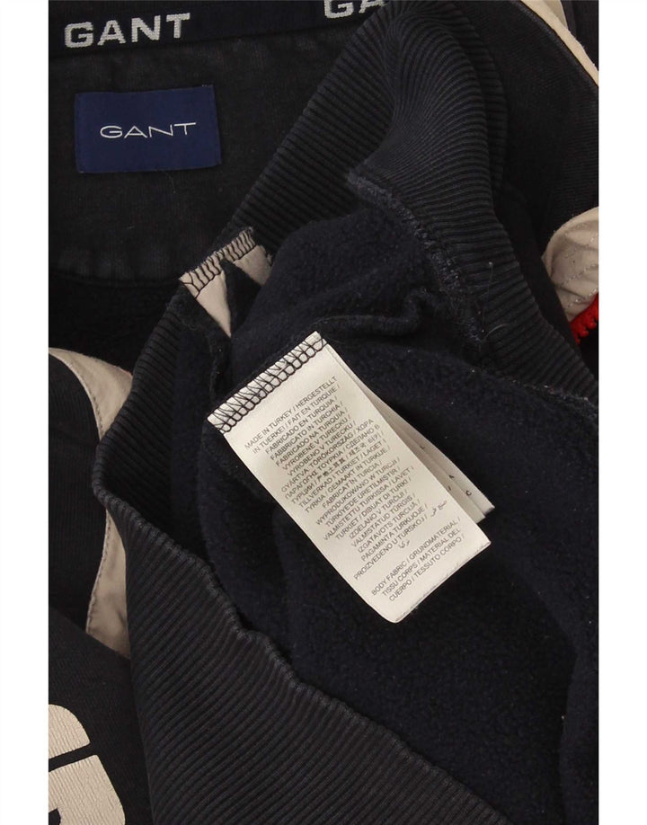 Ανδρικό γραφικό φούτερ με φερμουάρ Gant Jumper Small Navy Blue Colourblock