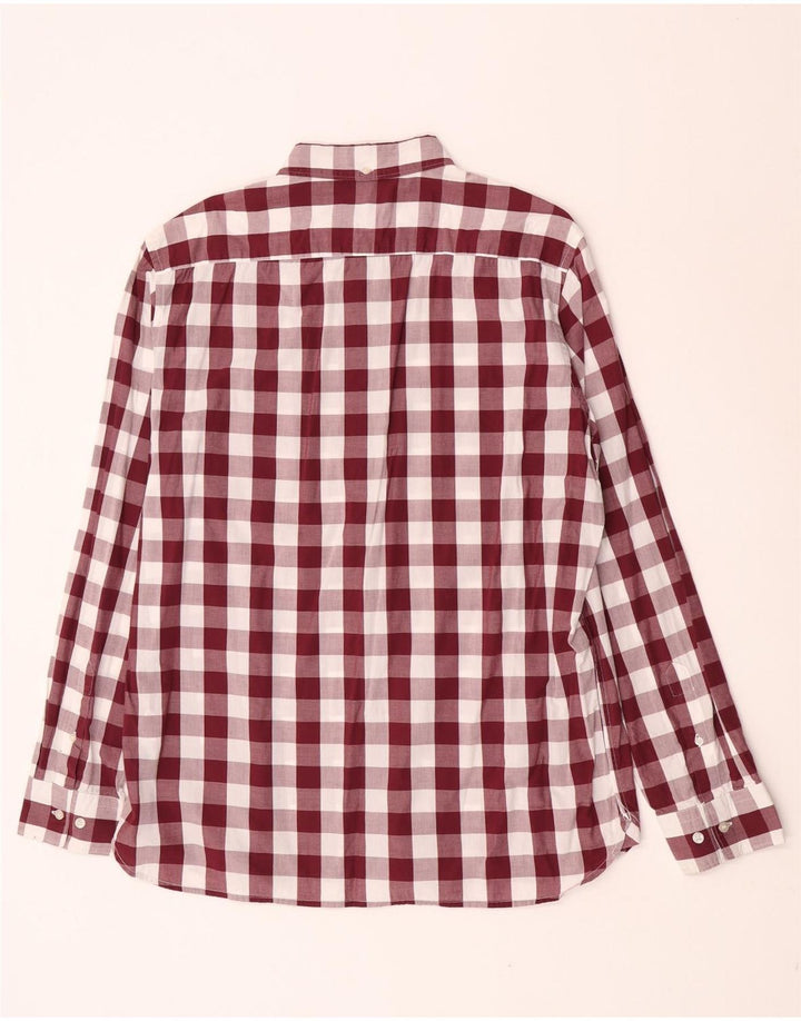 Ανδρικό πουκάμισο French Connection XL Βουργουνδί Gingham Cotton