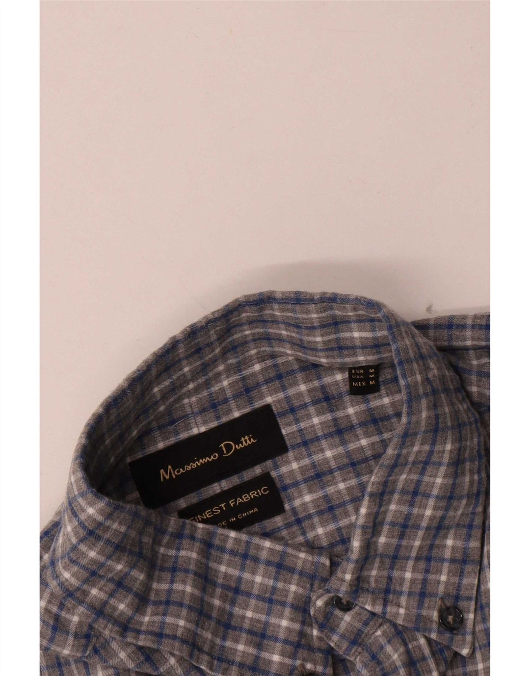 Ανδρικό πουκάμισο Massimo Dutti, μεσαίο γκρι Check