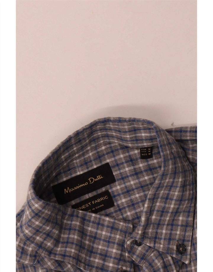 Ανδρικό πουκάμισο Massimo Dutti, μεσαίο γκρι Check