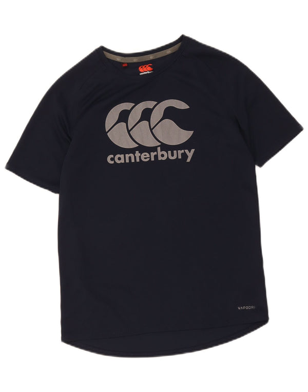 Canterbury Boys Graphic T-shirt Top 13-14 ετών Navy Blue Polyester