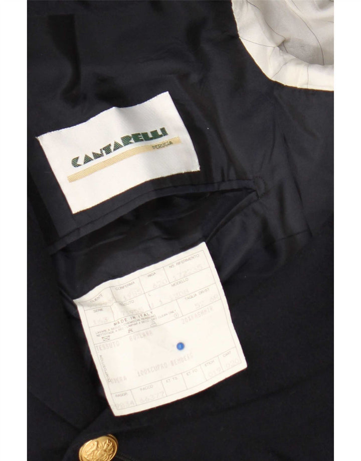 Cantarelli Ανδρικό σακάκι με 3 κουμπιά σακάκι IT 52 XL Navy Blue Wool