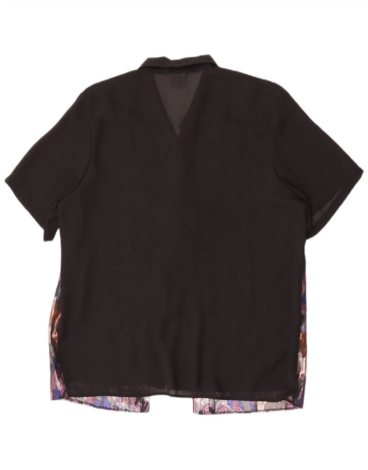 C&A Γυναικεία Relaxed Fit Μπλούζα με αφηρημένο σχέδιο UK 16 Large Black
