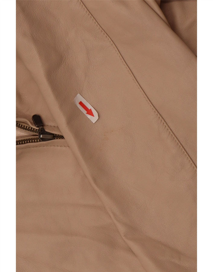 Lakeland Γυναικείο Δερμάτινο Μπουφάν UK 12 Medium Beige Leather