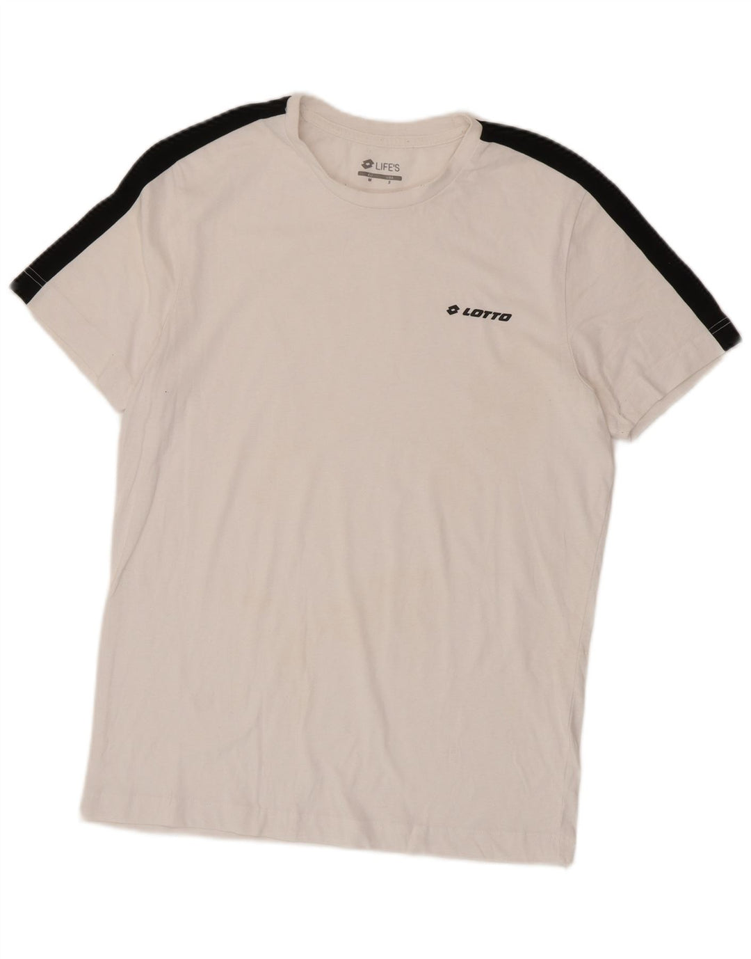 Ανδρικό T-Shirt LOTTO Life's Top Medium White Colourblock