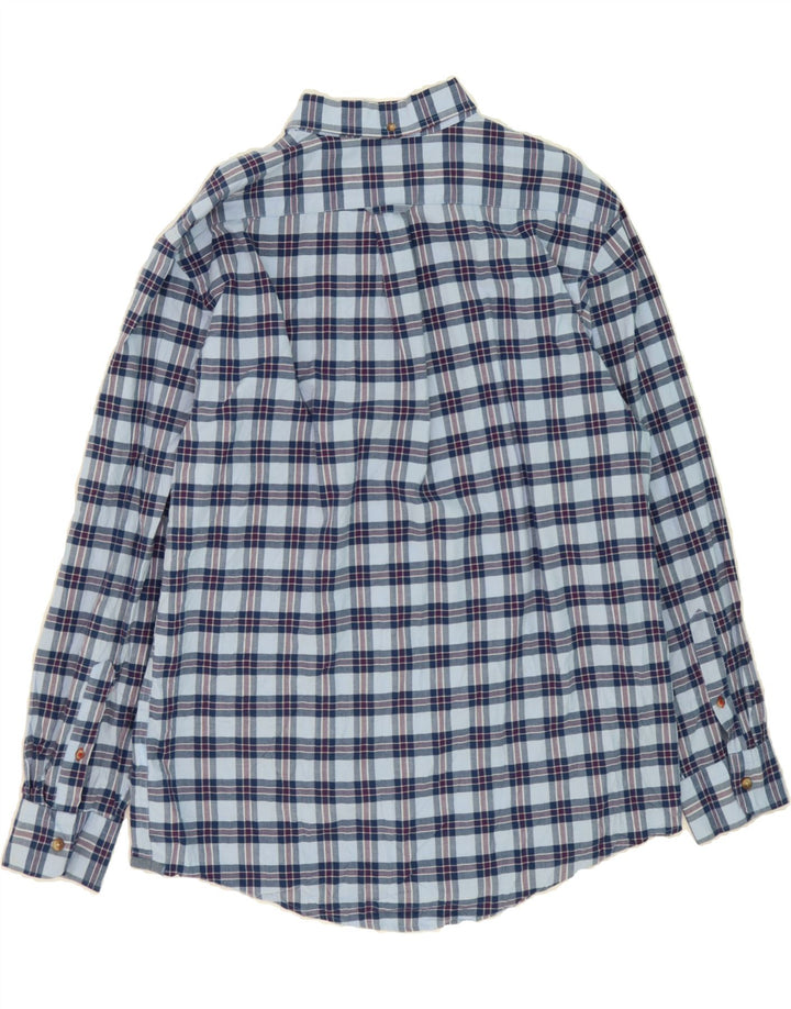IZOD Mens Shirt Large Blue Check Cotton Vintage Izod and Second-Hand Izod from Messina Hembry 