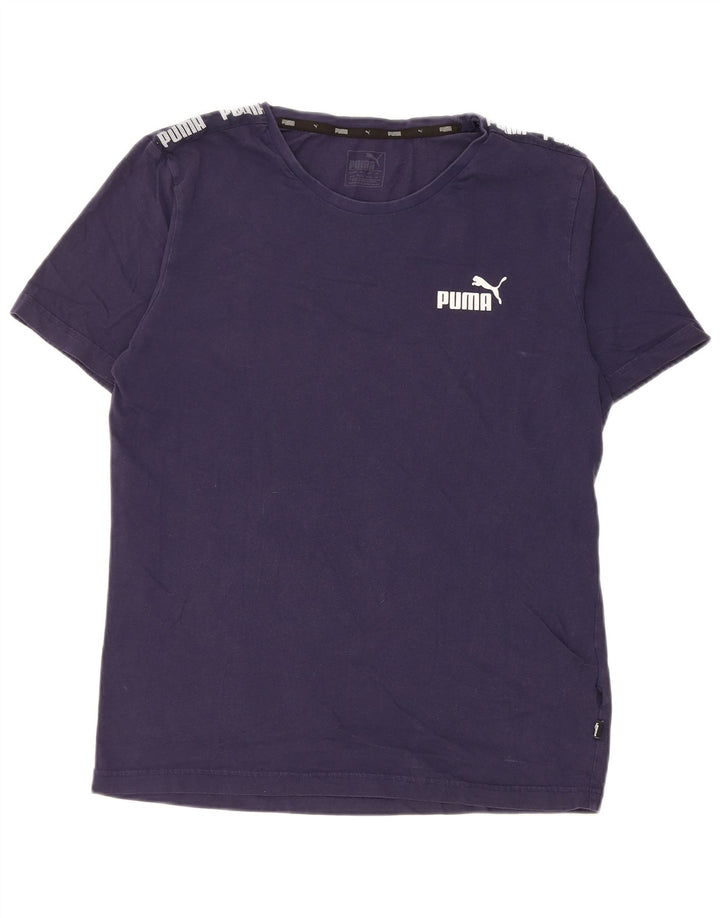 Ανδρικό γραφικό μπλουζάκι Puma Top Medium Navy Blue