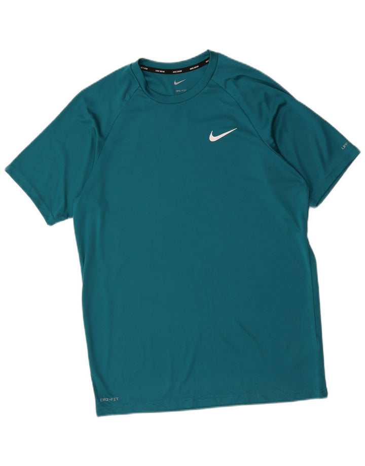 Ανδρικό μπλουζάκι Nike Dri Fit Τοπ μεσαίου μπλε πολυεστέρα