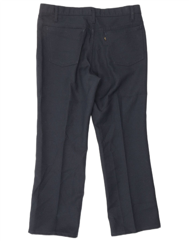 Ανδρικό ίσιο καθημερινό παντελόνι LEVI'S W36 L30 Navy Blue Polyester