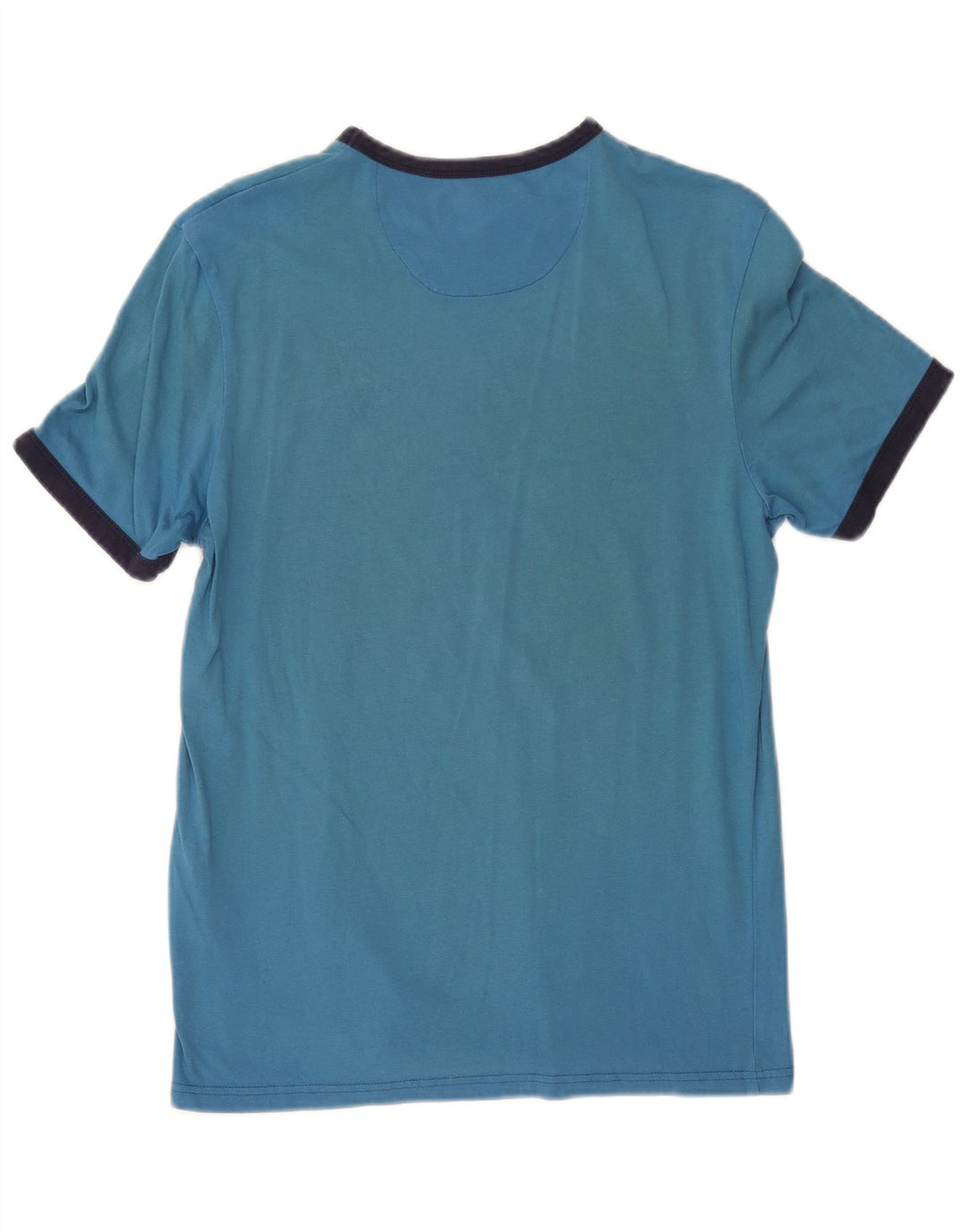 Lyle & Scott Ανδρικό T-Shirt Top Small Blue Colourblock Βαμβακερό