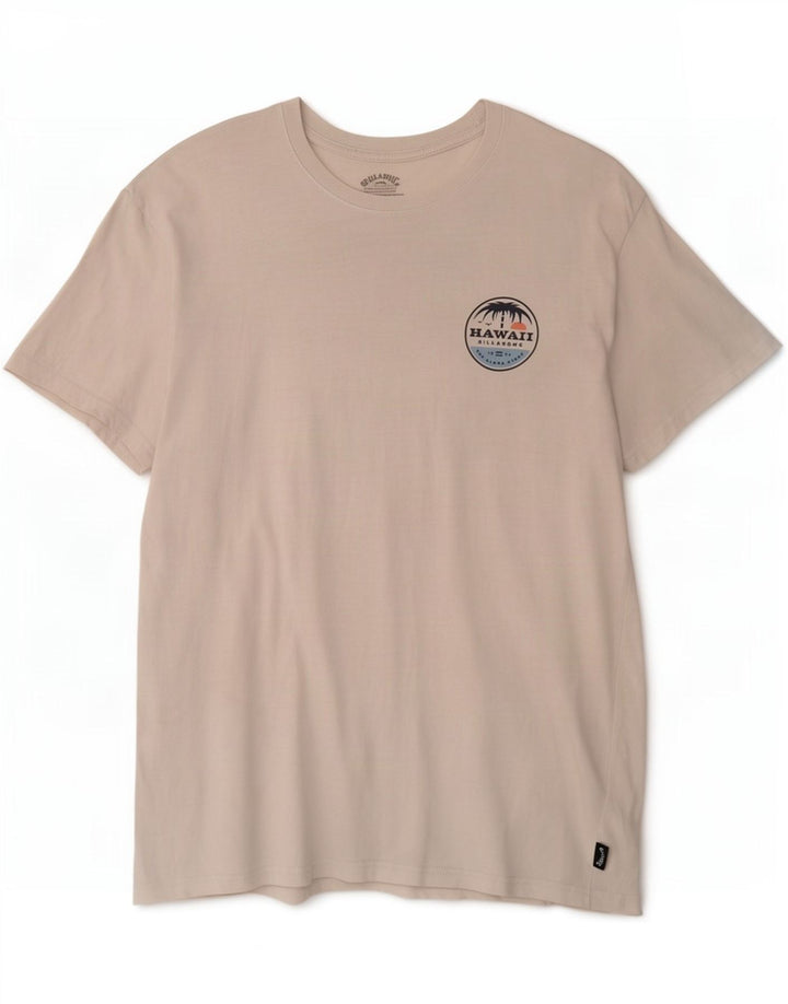 Ανδρικό γραφικό T-Shirt Billabong Top μεγάλο λευκό βαμβακερό