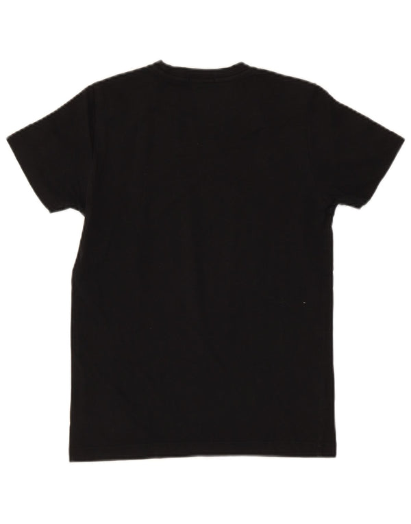 Replay Boys Graphic T-Shirt Top 11-12 ετών Μαύρο βαμβακερό