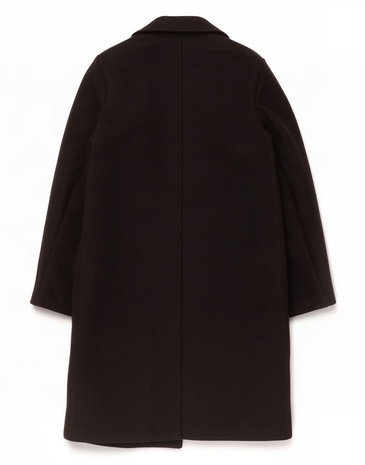 Zara Γυναικείο Ανοιχτό Παλτό UK 10 Small Black Polyester