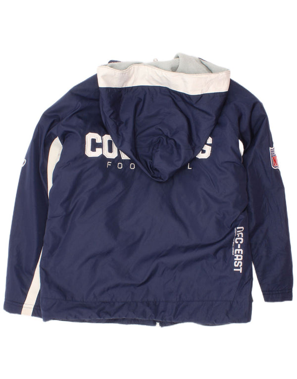 Reebok Boys NFL Graphic Windbreaker Jacket 7-8 ετών Small Navy Blue Sports