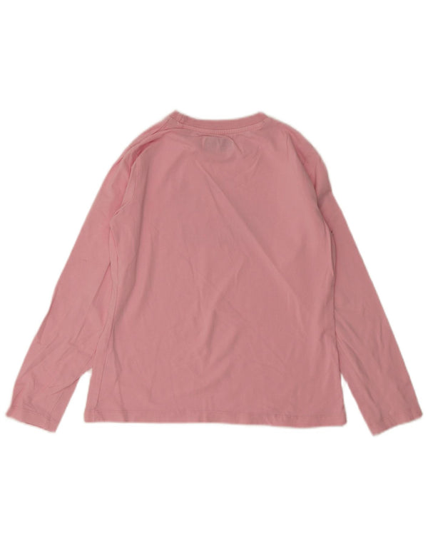 Kappa Girls Graphic Top Long Sleeve 13-14 Years Pink Cotton