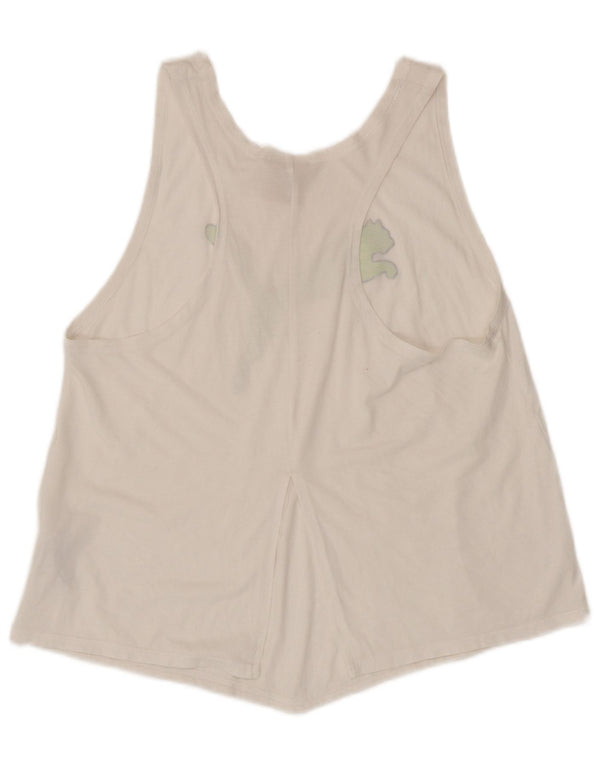 Γυναικείο γραφικό γιλέκο Puma Top UK 14 Large White Polyester