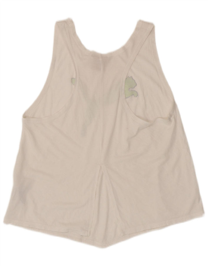 Γυναικείο γραφικό γιλέκο Puma Top UK 14 Large White Polyester