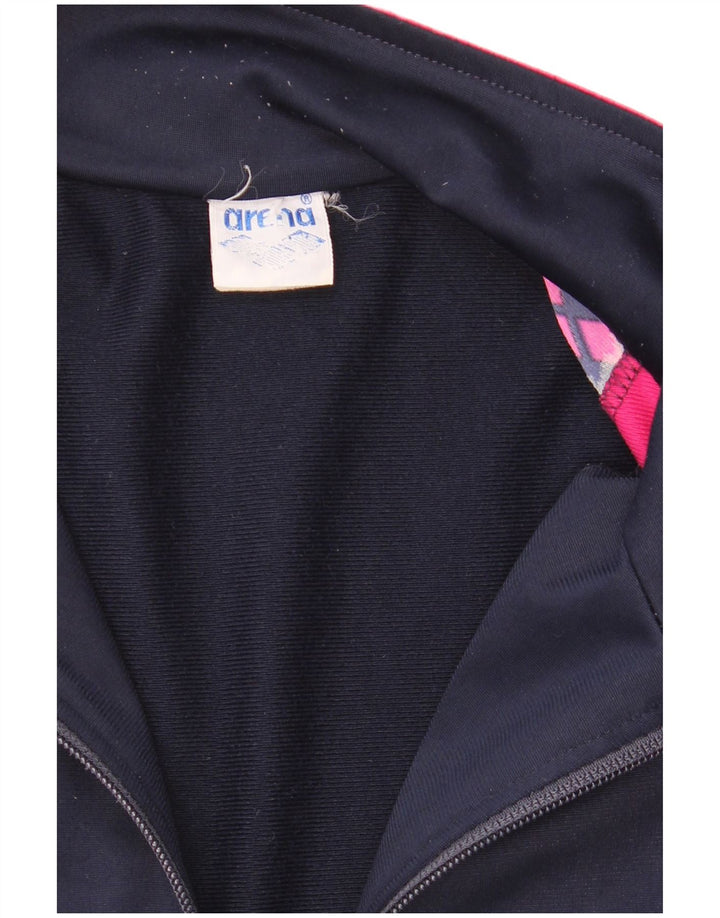 Ανδρική φόρμα γραφικών Arena Top Jacket XL Navy Blue Colorblock Polyester