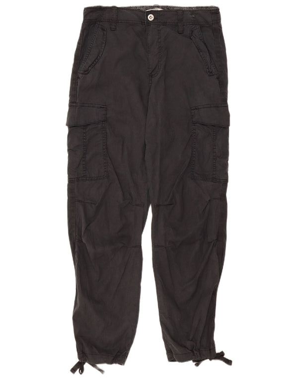 Marks & Spencer Womens Joggers Cargo Παντελόνι UK 12 Medium W30 L29 Grey