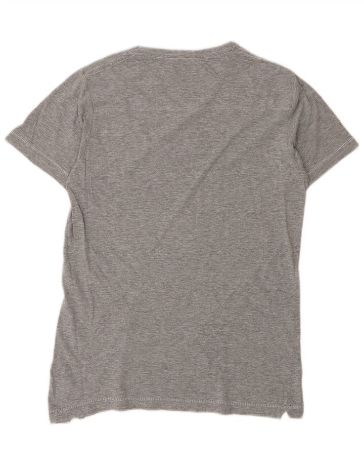Γυναικείο T-Shirt French Connection Top UK 10 Small Grey Cotton