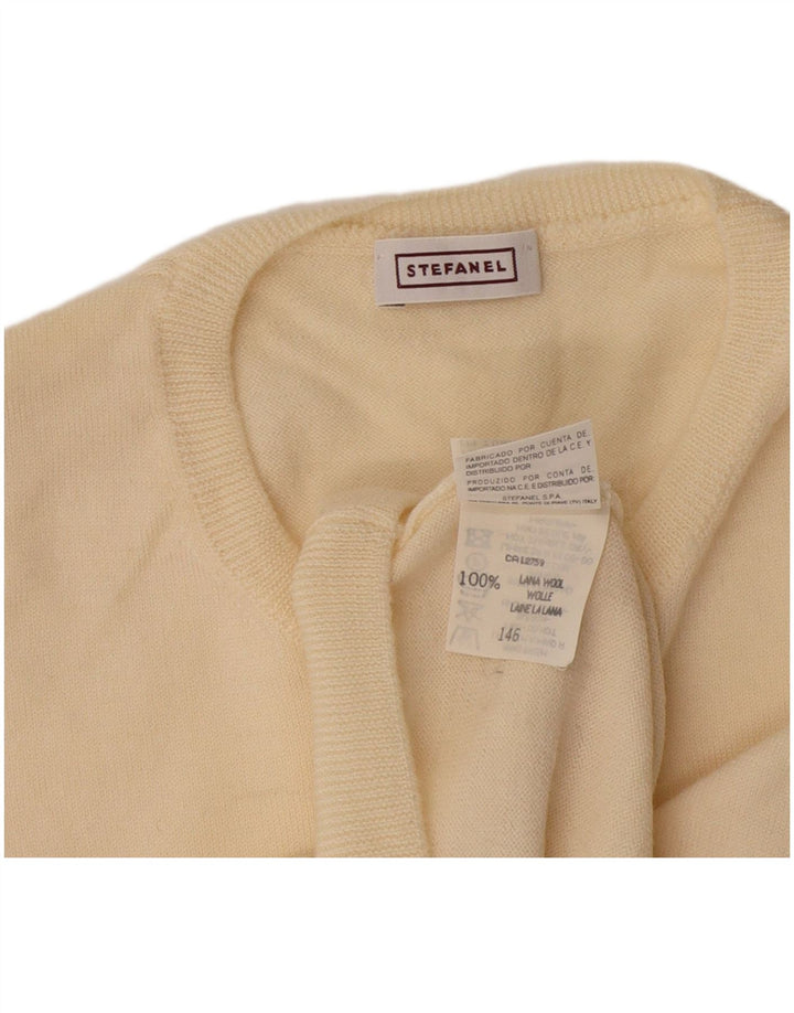 Stefanel Γυναικείο γιλέκο Tank Top IT 46 Large Off White Wool