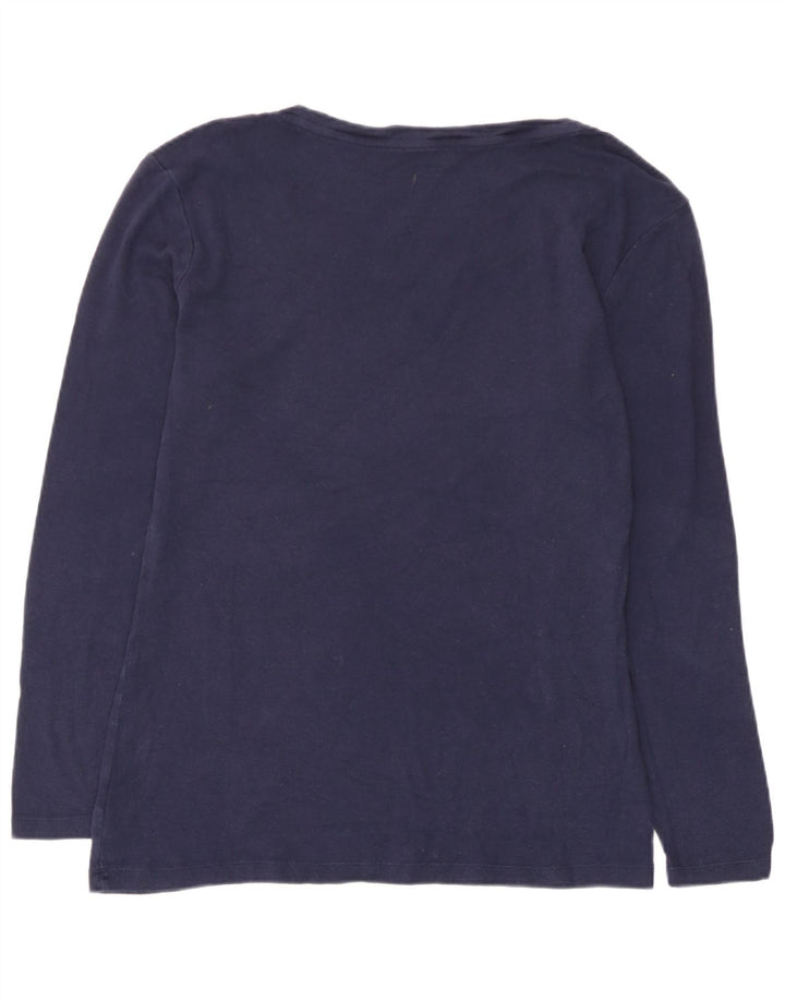 Gap Γυναικείο τοπ μακρυμάνικο UK 14 Large Navy Blue βαμβακερό