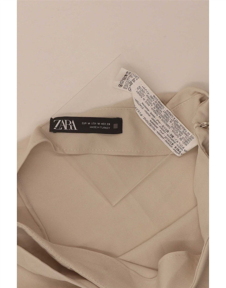 Zara Γυναικεία Μίνι Φούστα Medium W28 Beige Polyester