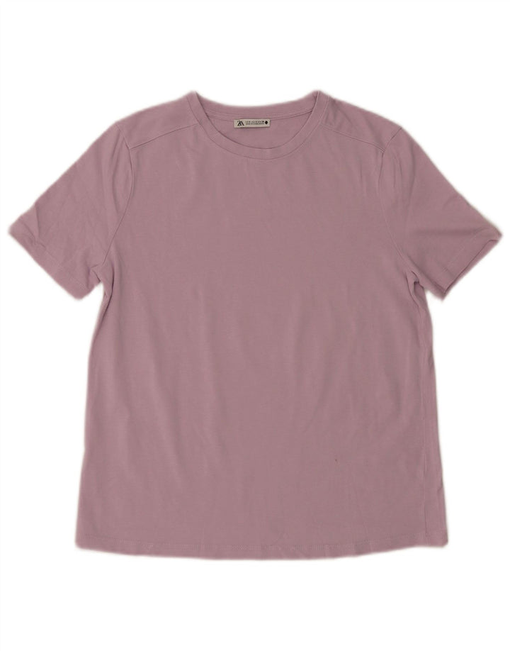 Zara Γυναικείο T-Shirt Top UK 10 Small Purple