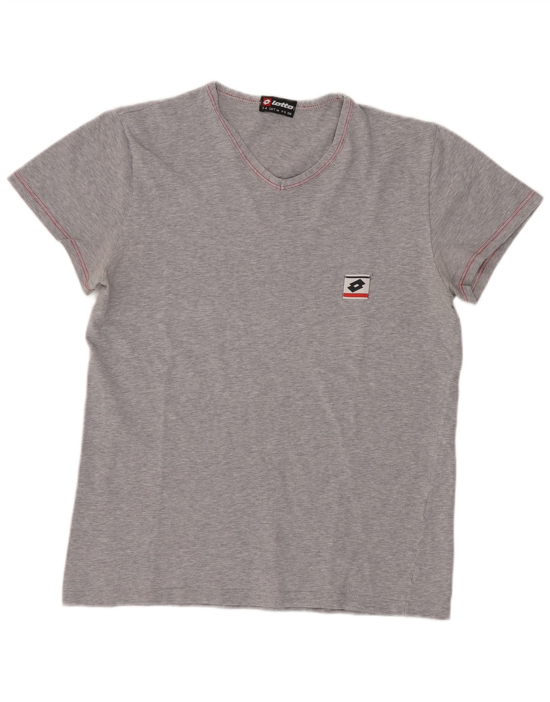 Lotto Γυναικείο T-Shirt Top UK 12 μεσαίου γκρι βαμβακερό