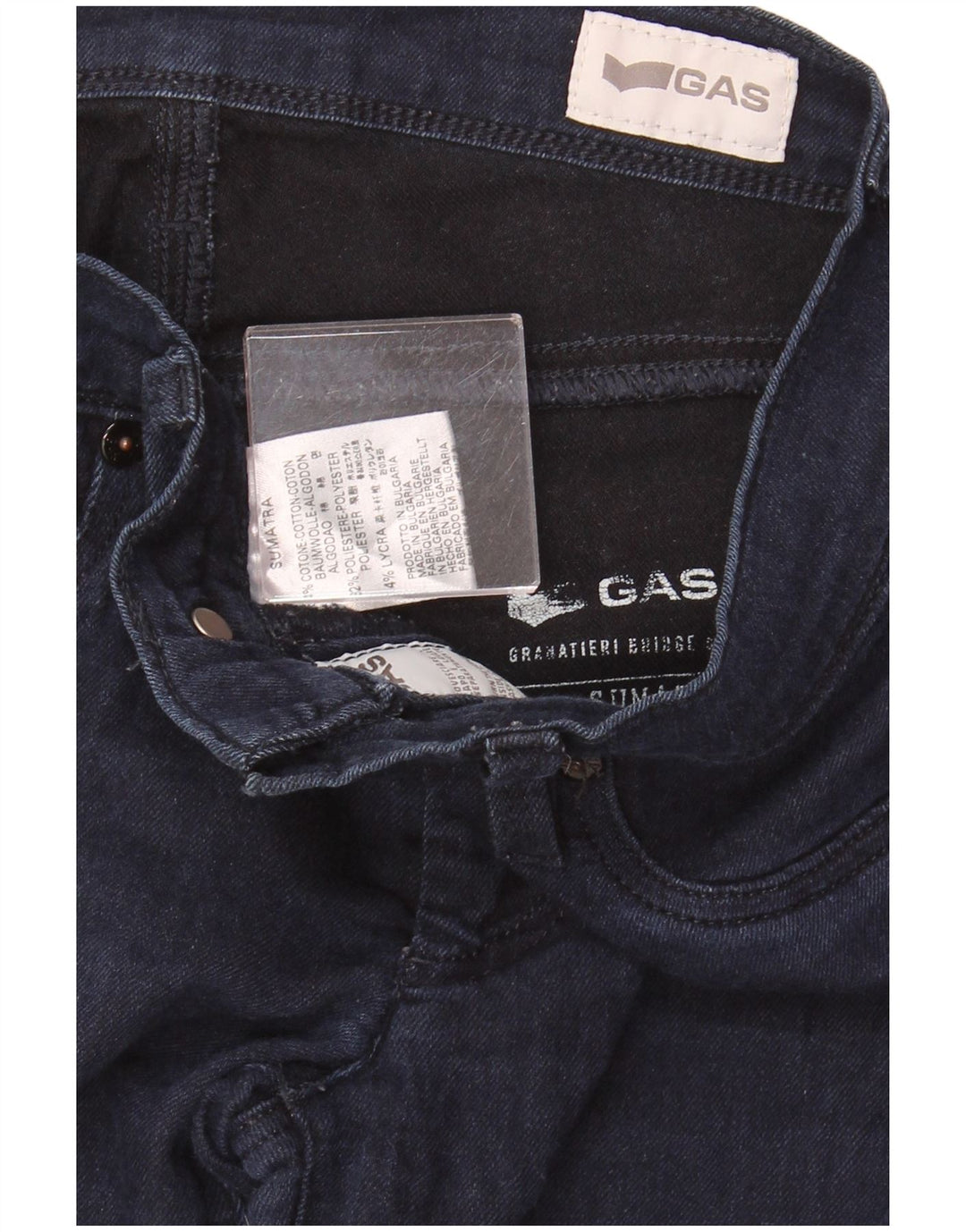 GAS Γυναικείο Sumatra Slim Jeans W25 L32 Navy Blue Cotton