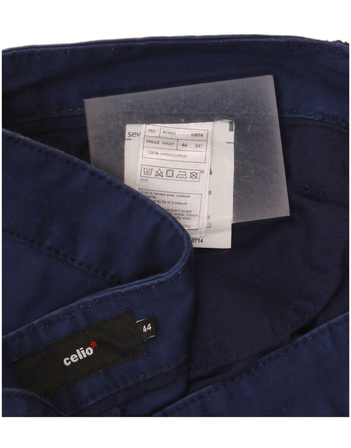 Ανδρικό σορτς Cargo Celio W34 Large Navy Blue από βαμβάκι