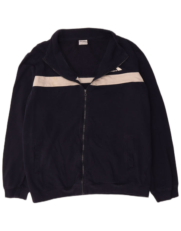 Ανδρική φόρμα Diadora Top Jacket 3XL Navy Blue Colourblock Βαμβακερό