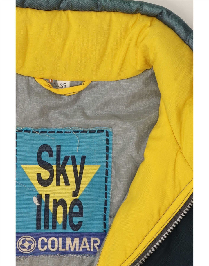 Colmar Ανδρικό γραφικό μπουφάν σκι IT 36 Small Yellow Colourblock Polyamide