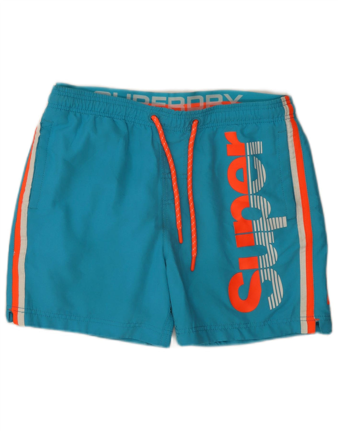 Ανδρικό κανονικό σορτς γραφικών Superdry με μεγάλο μπλε χρώμα