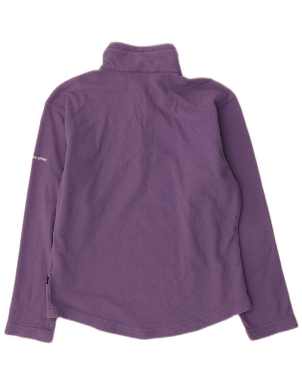 Berghaus γυναικείο φερμουάρ με λαιμόκοψη φλις άλμα UK 10 Small Purple Polyester