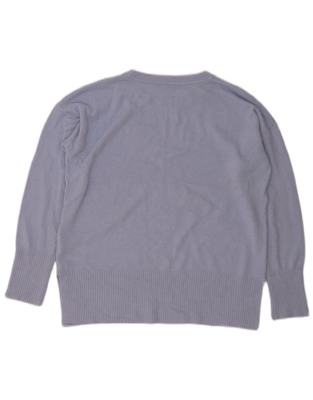 Oasis Γυναικείο Abstract Pattern πουλόβερ με λαιμόκοψη UK 14 Medium Blue