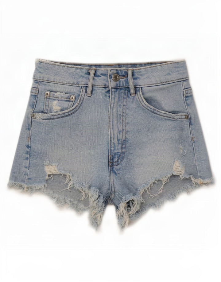 Zara Γυναικείο τζιν σορτς EU 32 2XS W22 μπλε