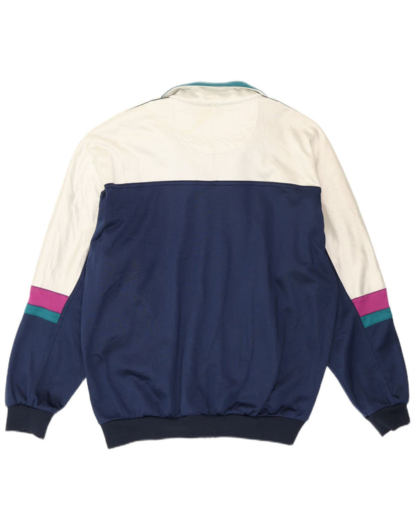 Ανδρική φόρμα γυμναστικής γραφικών ASICS Top Jacket IT 54 XL Navy Blue Colorblock