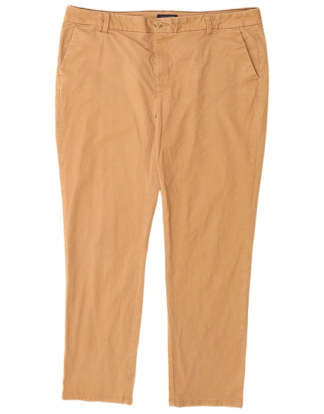 TOMMY HILFIGER Γυναικείο ψηλόμεσο παντελόνι Chino US 16 2XL W36 L29 Μπεζ