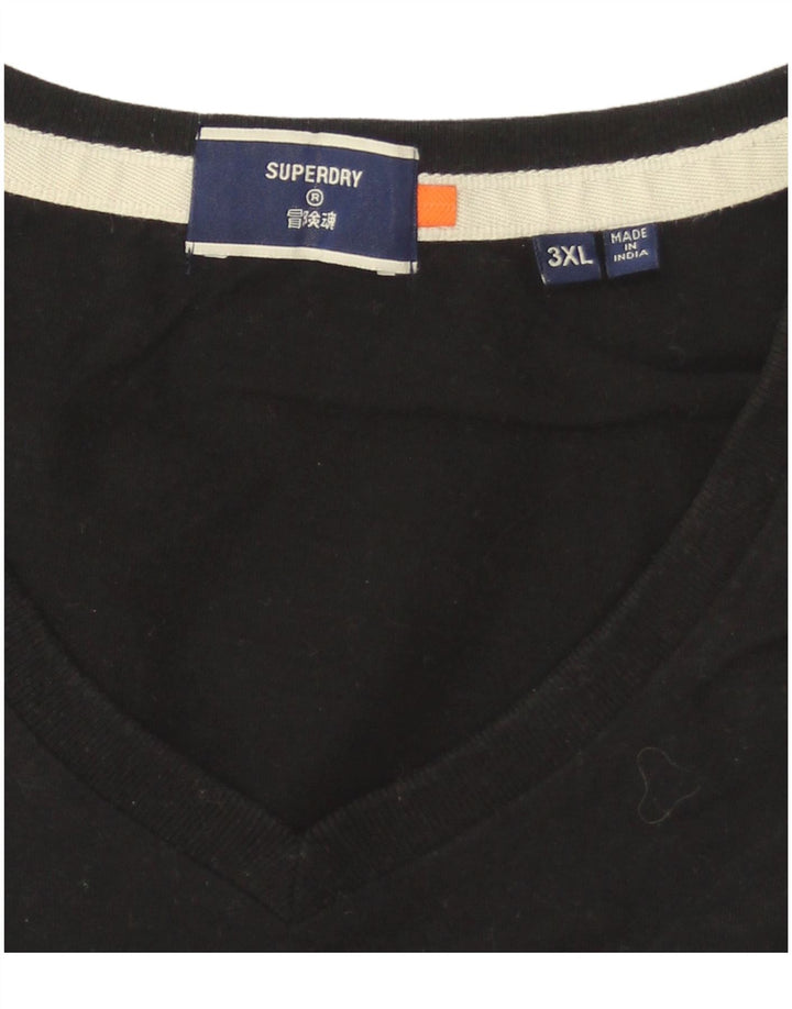 Ανδρικό T-Shirt Superdry Top 3XL Μαύρο