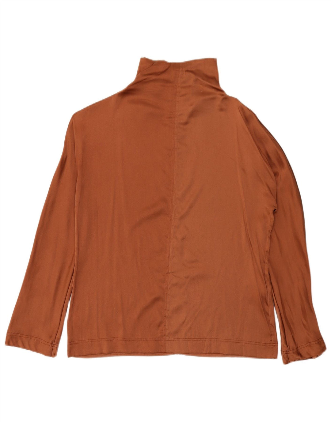 Γυναικεία μακρυμάνικη μπλούζα ALYSI Top UK 10 Small Brown Silk