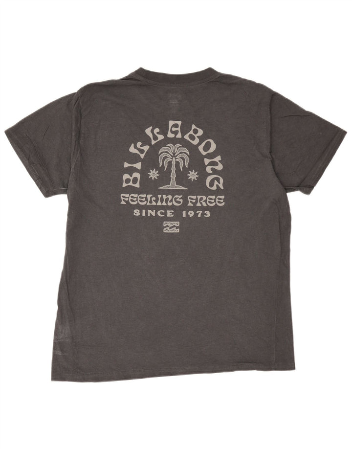 Ανδρικό γραφικό T-Shirt Billabong Top μεγάλο γκρι βαμβακερό