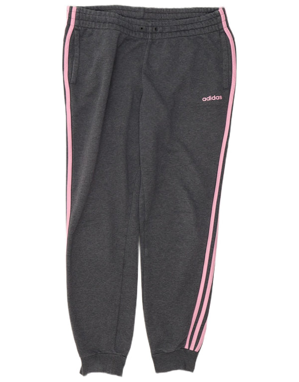 Γυναικεία αθλητική φόρμα ADIDAS Παντελόνι Joggers UK 16/18 Large Grey Flecked