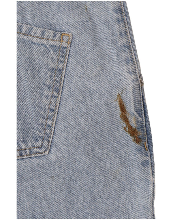 Zara γυναικείο μπαλόνι ψηλόμεσο τζιν EU 36 XS W26 L27 Μπλε βαμβακερό