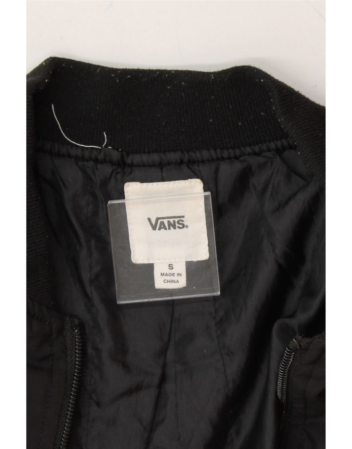 VANS Mens Graphic Tracksuit Top Jacket Small Black Vintage Vans and Second-Hand Vans from Messina Hembry 