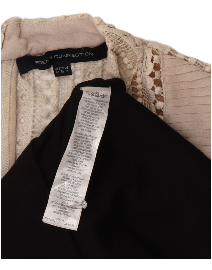 Γυναικείο φόρεμα γαλλικής σύνδεσης A-line UK 12 Medium Black Colourblock