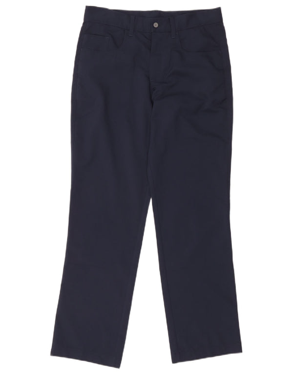 Puma Boys ίσιο casual παντελόνι 13-14 ετών μεγάλο W30 L28 Navy Blue