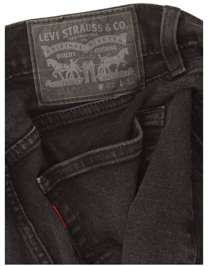 Levi's Mens 511 Slim Jeans W32 L27 Μαύρο βαμβακερό