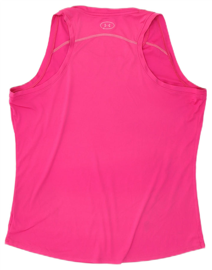Under Armour Γυναικείο Heat Gear Vest Top UK 18 XL Pink Polyester