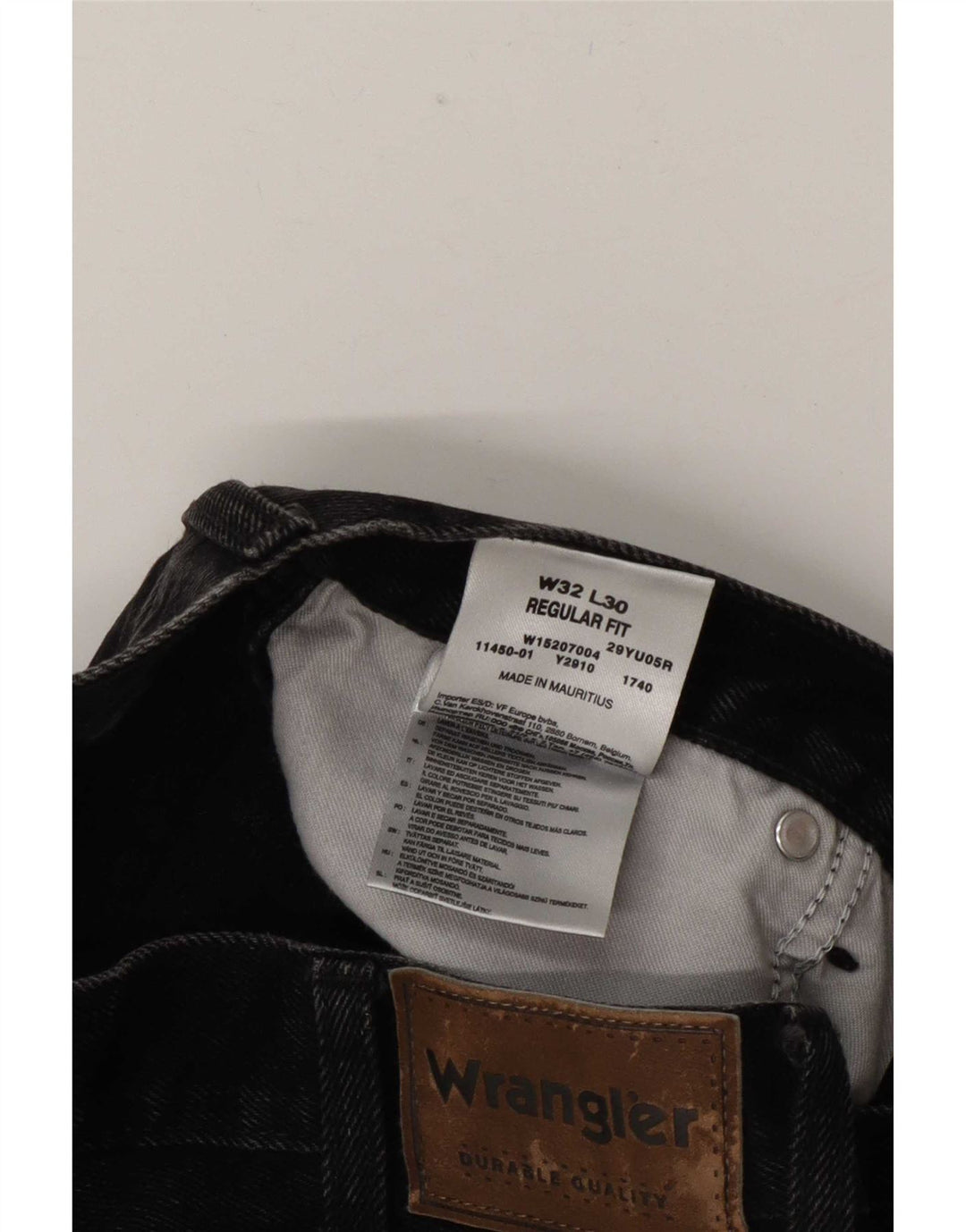 Γυναικείο τζιν Wrangler Regular Fit ίσιο W32 L30 Γκρι βαμβακερό